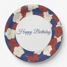 Petunias Papierplatte - Alles Gute zum Geburtstag