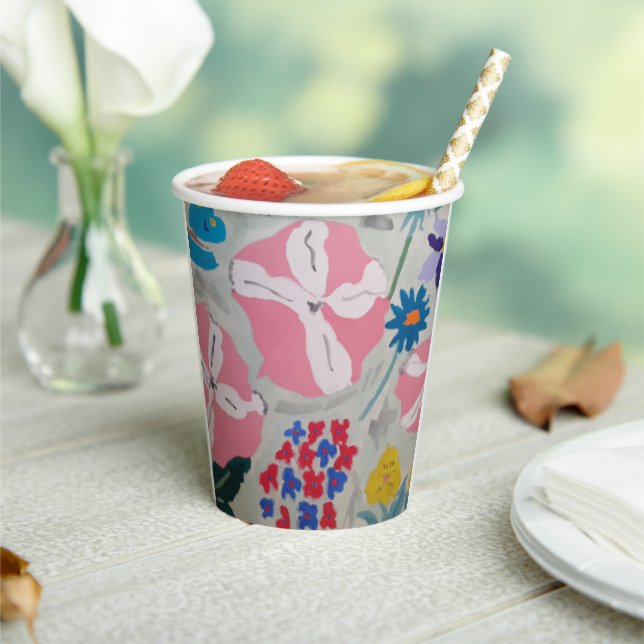 Petunias & Summer Blume Pappbecher (In Situ)