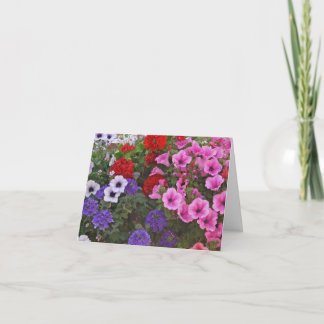 Petunie-Blumen-Geschenkkarte Karte