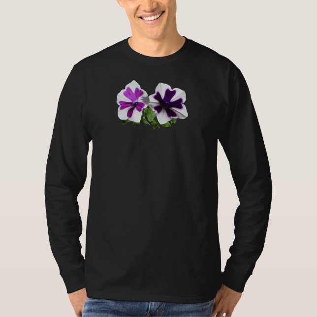 Petunie-stehender Schutz T-Shirt (Vorderseite)