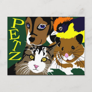 Petz World anime manga vektorart Postkarte