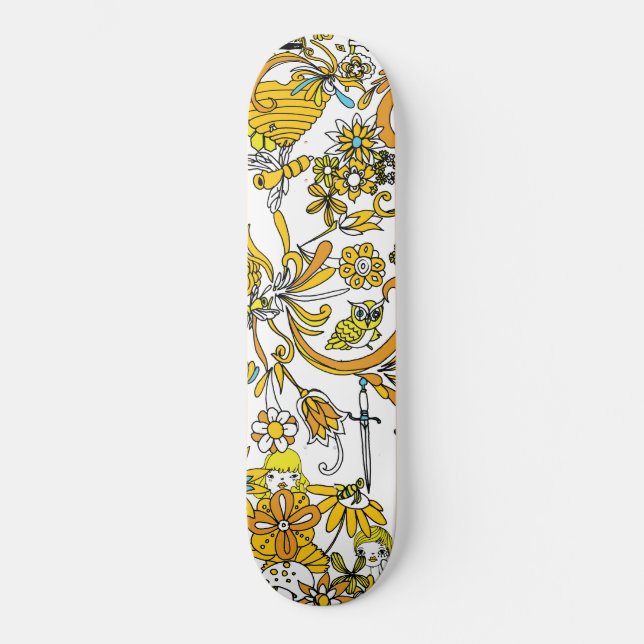 Petze durch Keren Richter Skateboard (Vorderseite)