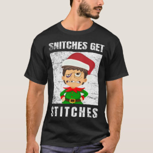 Petzen bekommen Nähte Der Elf Xmas Petzen bekommen T-Shirt