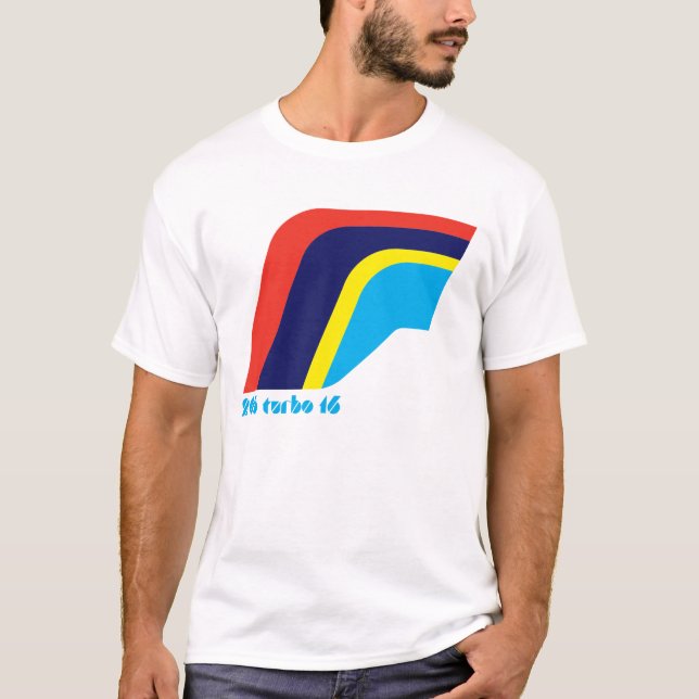 Peugeot 205 Turbo Kundgebung Autosymbol T-Shirt (Vorderseite)