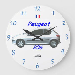 Peugeot 206 Wall-Uhr Große Wanduhr