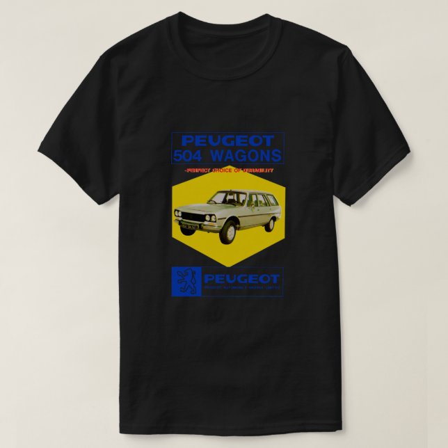 PEUGEOT 504 ESTATE FAMILY T-Shirt (Design vorne)