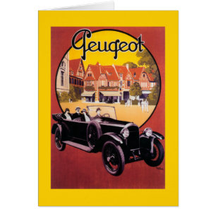 Peugeot-Automobil-Werbeplakat