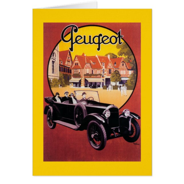 Peugeot Automobile-Werbeplakat (Vorne)