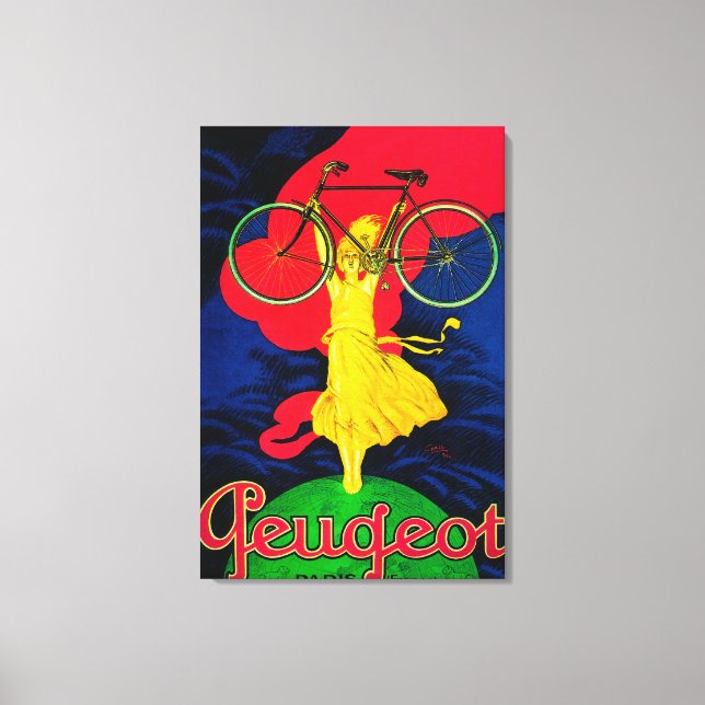 Peugeot Bicycle Vintag PosterEurope Leinwanddruck (Vorderseite)