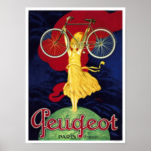 Peugeot Cycles - Vintages Fahrradposter Poster