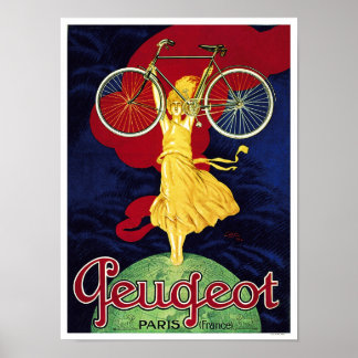 Peugeot Cycles - Vintages Fahrradposter Poster