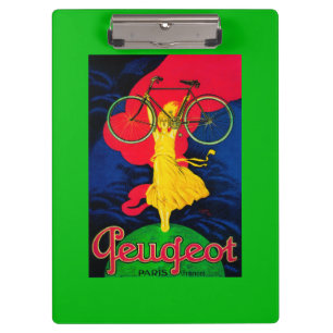 Peugeot Fahrrad Vintage Poster Europa Klemmbrett