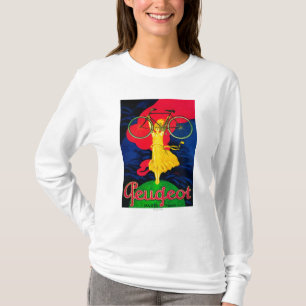 Peugeot Fahrrad Vintage Poster Europa T-Shirt