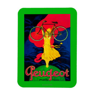 Peugeot Fahrrad Vintage PosterEuropa Magnet