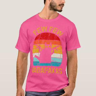 Pew Madafakas Pew Waffen Lustige Schwarze Katze T-Shirt
