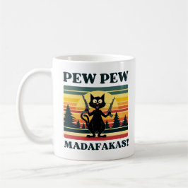 Pew Madafakas Tasse , lustige Katzenkaffee Tasse