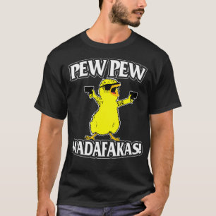 Pew Pew Madafakas cats Gun Funny T-Shirt T-Shirt_1