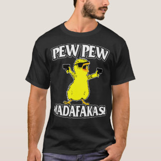Pew Pew Madafakas cats Gun Funny T-Shirt T-Shirt_1