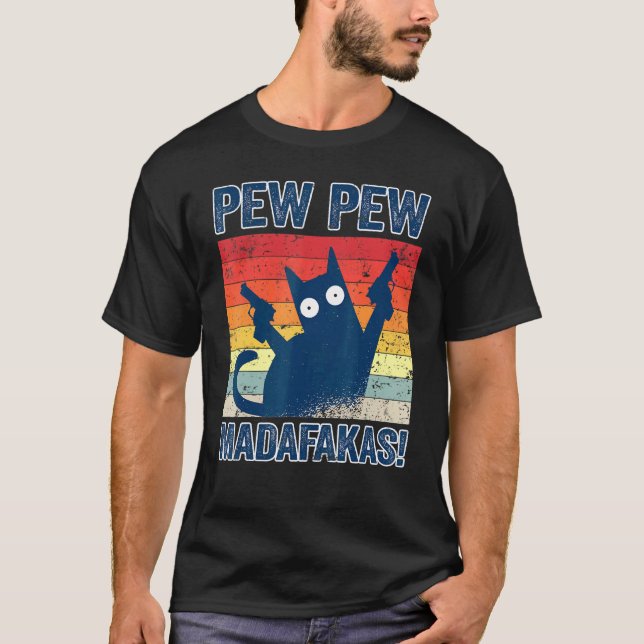 Pew Pew Madafakas Cats Tops Summer Pajamas Pew Pew (Vorderseite)
