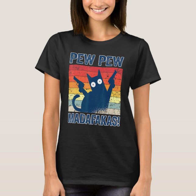 Pew Pew Madafakas Cats Tops Summer Pajamas Pew Pew (Vorderseite)