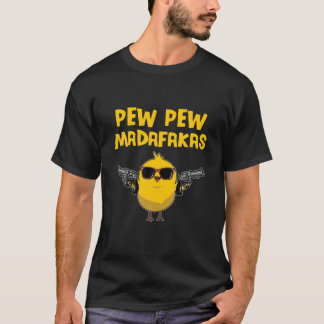 Pew Pew Madafakas Comic Chick Funny Geschenk T-Shirt