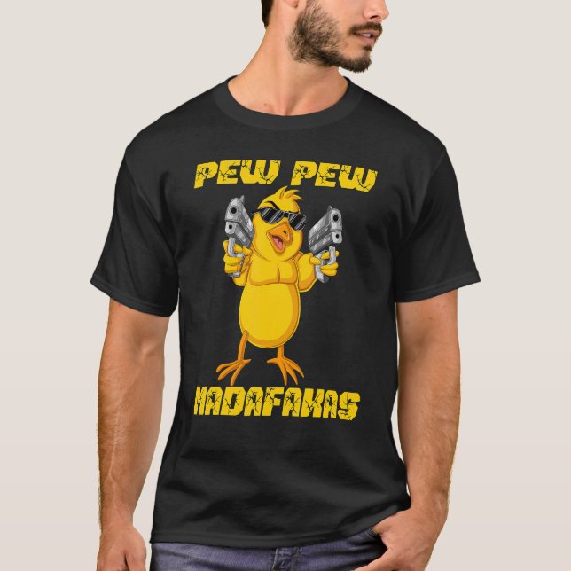 Pew Pew Madafakas Crazy Chick T-Shirt (Vorderseite)