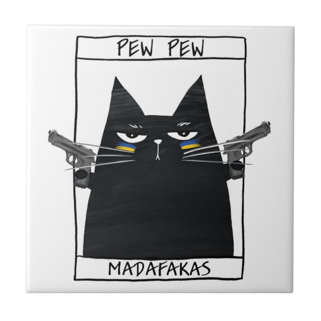 Pew Pew Madafakas Fliese (Vorderseite)