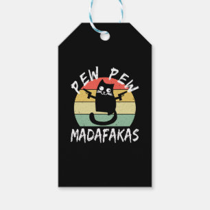 Pew Pew Madafakas Funny Cat Crazy Cat Geschenkanhänger