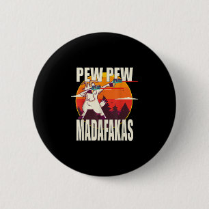 Pew Pew Madafakas Pew Madafakas Goat Button