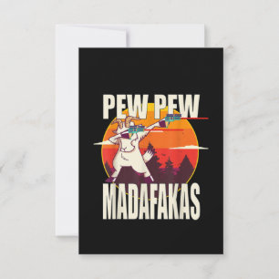 Pew Pew Madafakas Pew Madafakas Goat Dankeskarte