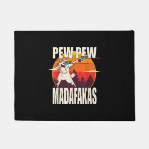 Pew Pew Madafakas Pew Madafakas Goat Fußmatte