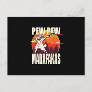 Pew Pew Madafakas Pew Madafakas Goat Postkarte