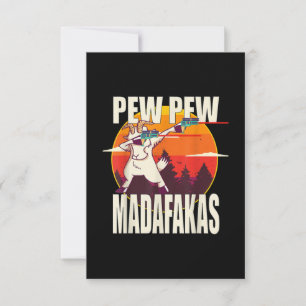 Pew Pew Madafakas Pew Madafakas Goat RSVP Karte