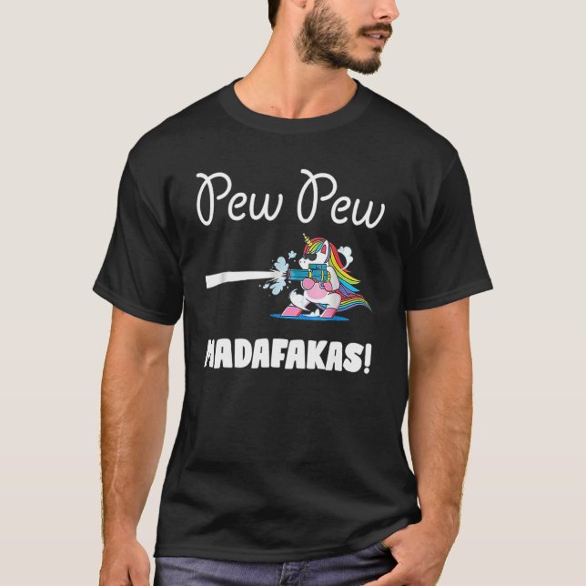 Pew Pew Madafakas Women Unicorn T-Shirt (Vorderseite)