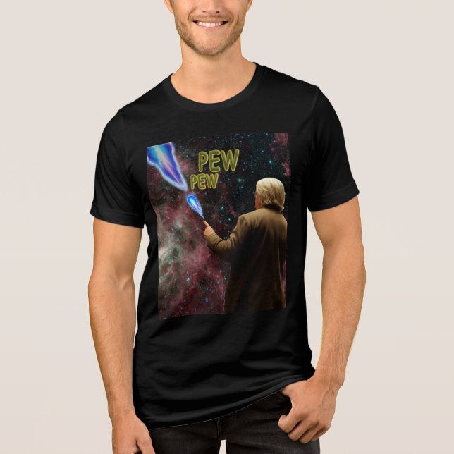 Pew Pew T-Shirt Tri-Blend Shirt (Vorderseite)
