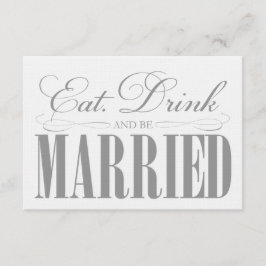 Pewter essen, trinken und Verheiratet sein | Einsc Begleitkarte