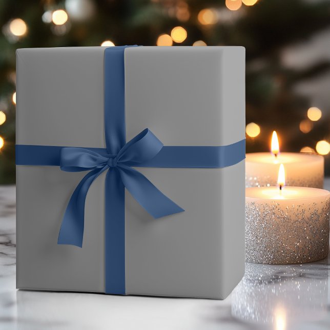 Pewter Gray Solid Color | Classic | elegant Geschenkpapier (Von Creator hochgeladen)