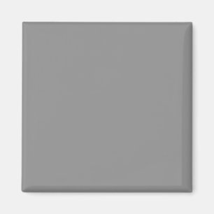 Pewter Gray Solid Color   Klassisches Elegant Magnet