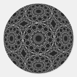 Pewter Perfektion Verziert Runder Aufkleber