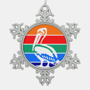 Pewter Snowflake Ornament mit St. Petersburg