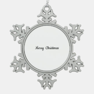 Pewter Snowflake Weihnachtsschmuck Schneeflocken Zinn-Ornament