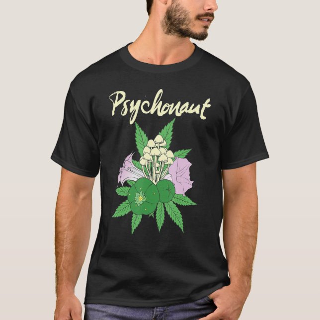 Peyote Cactus Mescaline Psychedelic Goa Entheogeni T-Shirt (Vorderseite)