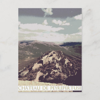Peyrepertuse Schloss Cathar Postkarte