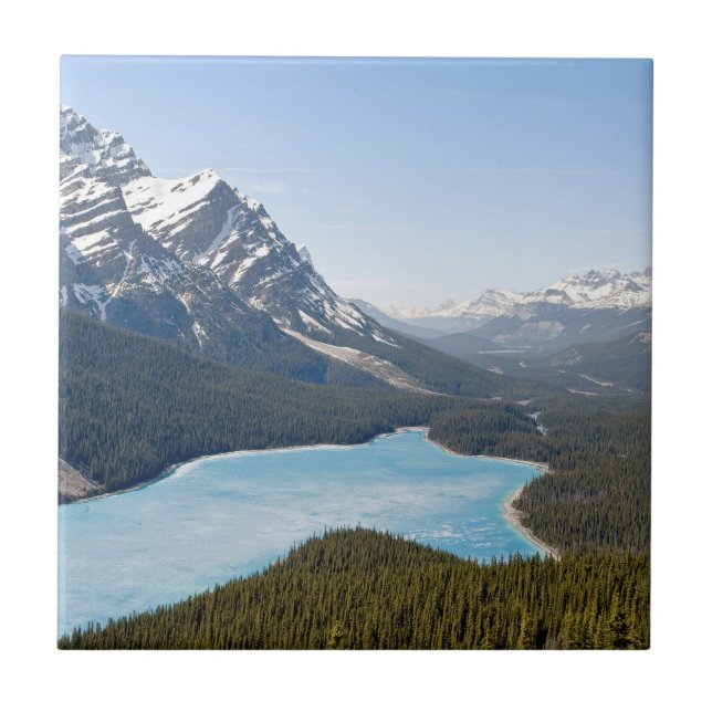 Peyto Lake - Banff National Park, Alberta, Kanada Fliese (Vorderseite)