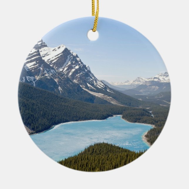 Peyto Lake - Banff National Park, Alberta, Kanada Keramik Ornament (Vorne)