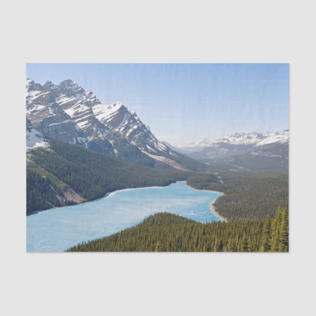 Peyto Lake - Banff National Park, Alberta, Kanada Seidenpapier (Vorderseite)