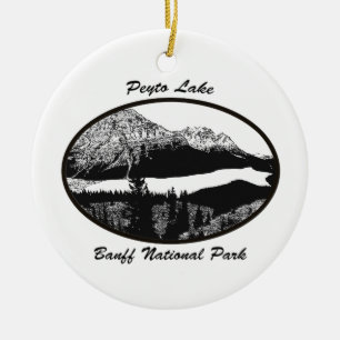 Peyto Lake Keramik Ornament