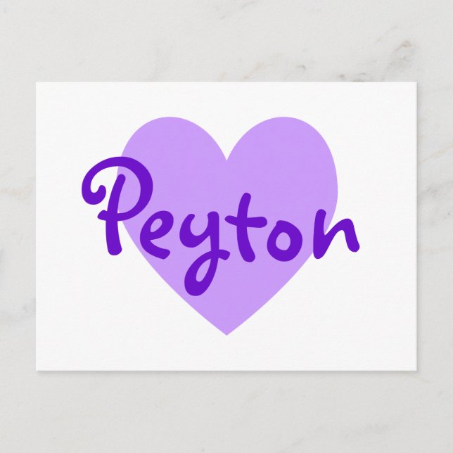 Peyton Lila Postkarte (Vorderseite)