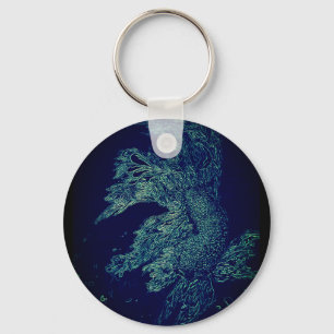 pez betta de estanque schlüsselanhänger