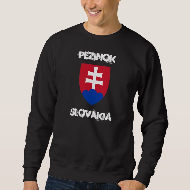 Pezinok, Slowakei mit Wappen Sweatshirt (Vorderseite)